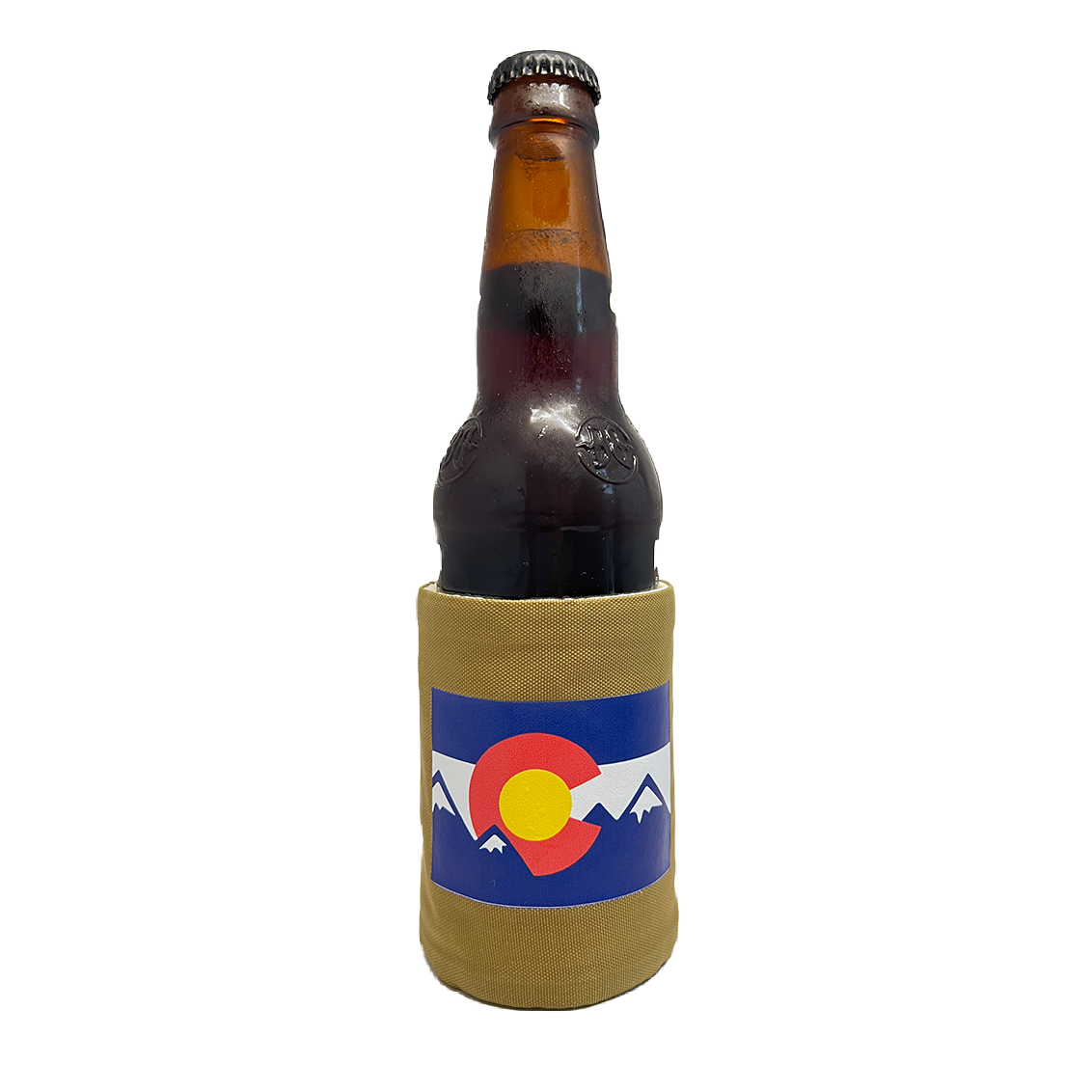 Classic-Koozie-ColoradoFlag-Tan